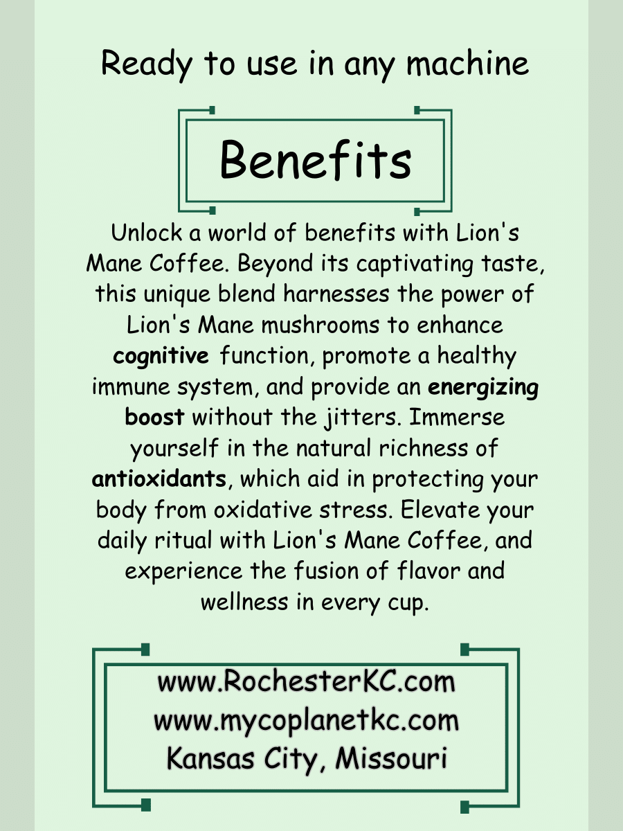 Lion’s Mane Ground Coffee - RN Shop0085003851531700850038515317008500385153170085003851531700850038515317Lion’s Mane Ground CoffeeMyCo PlanetRN Shopsku - 44970097311905