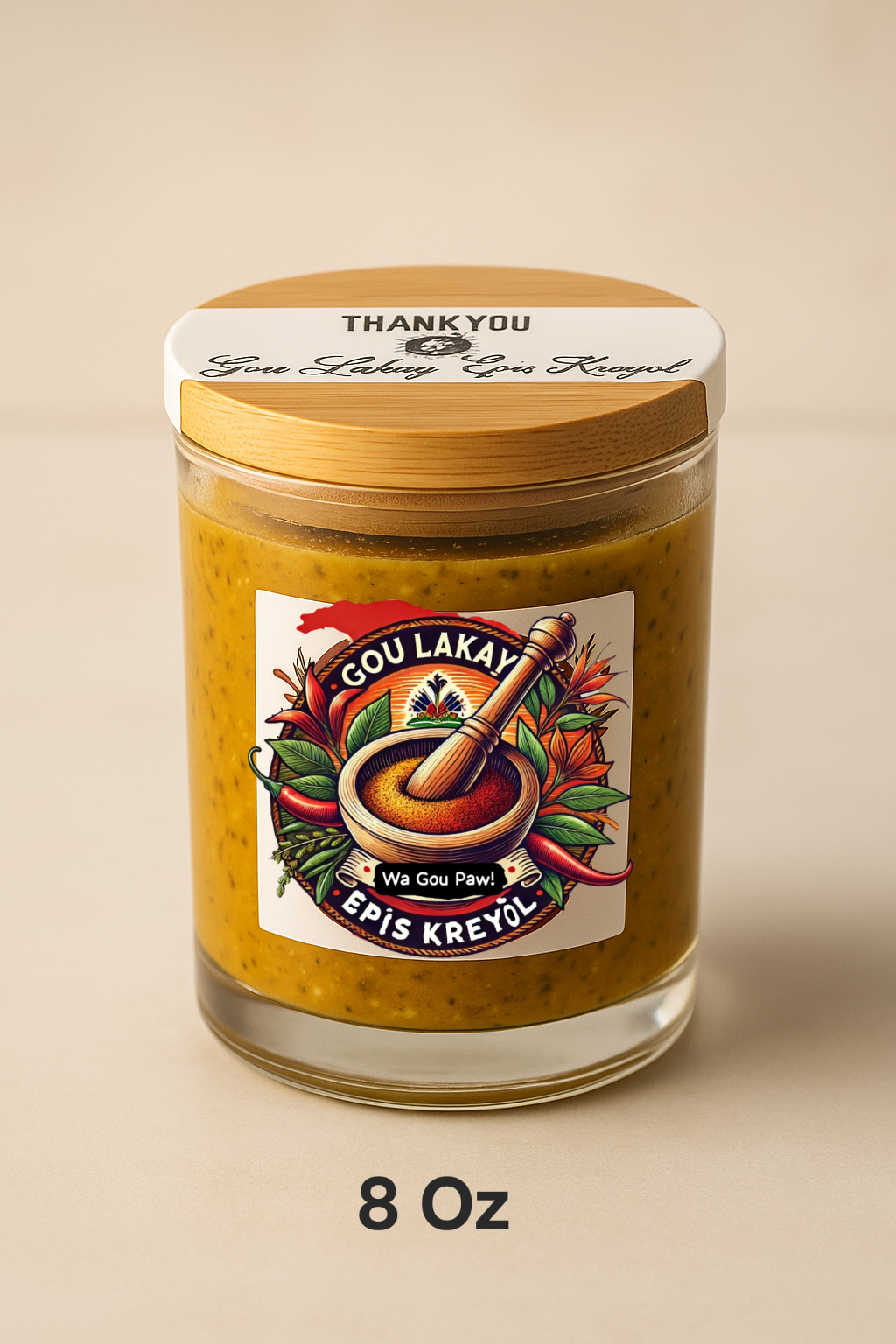 "Gou Lakay Epis Kreyòl" | Handmade Haitian Seasoning – 8 Oz, 16 Oz & 32 Oz - RN Shop