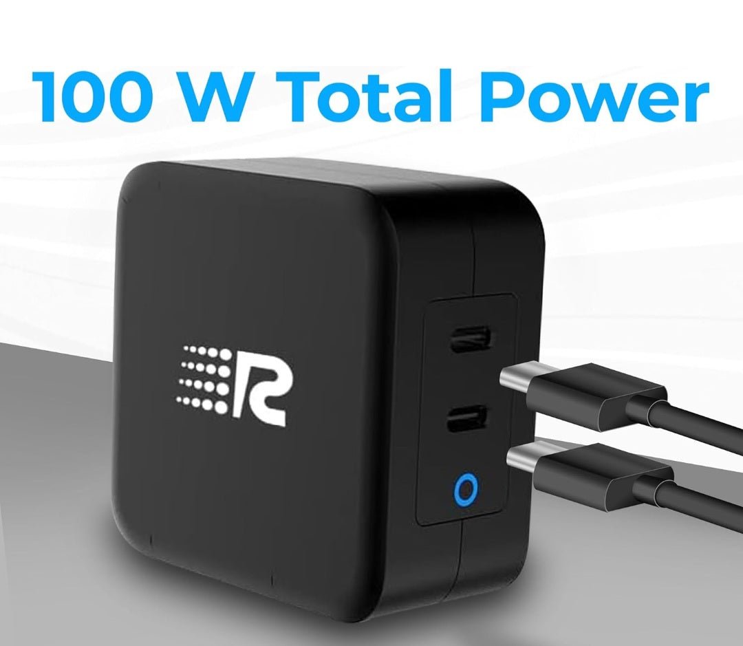 NEW 100W USB - C GaN Fast Charger Dual Port | MacBook iPhone Samsung Laptop Switch - RN Shop NEW 100W USB - C GaN Fast Charger Dual Port | MacBook iPhone Samsung Laptop SwitchRN ShopRN Shop 